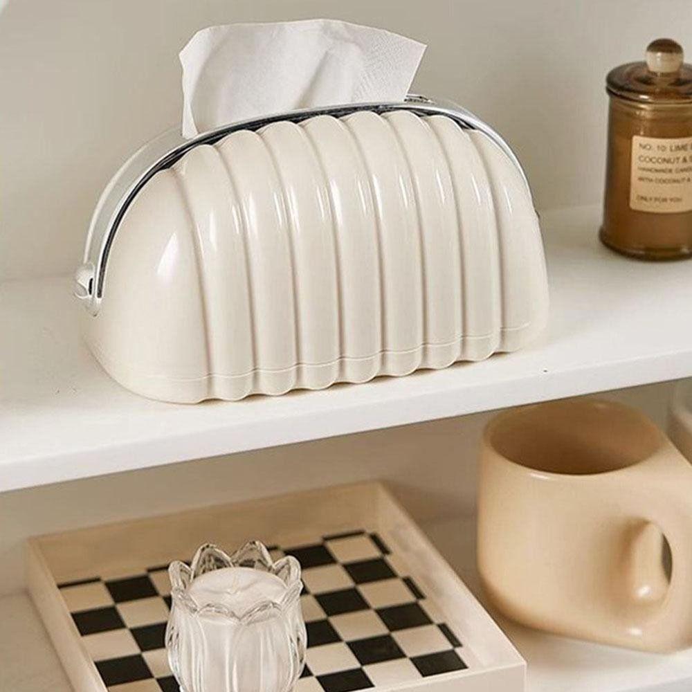 1Pcs Irregular Cloud Shape Tissue Box with Spring Inside Home Living Room Tissue Storage Box Cute Napkin Paper Box Holder