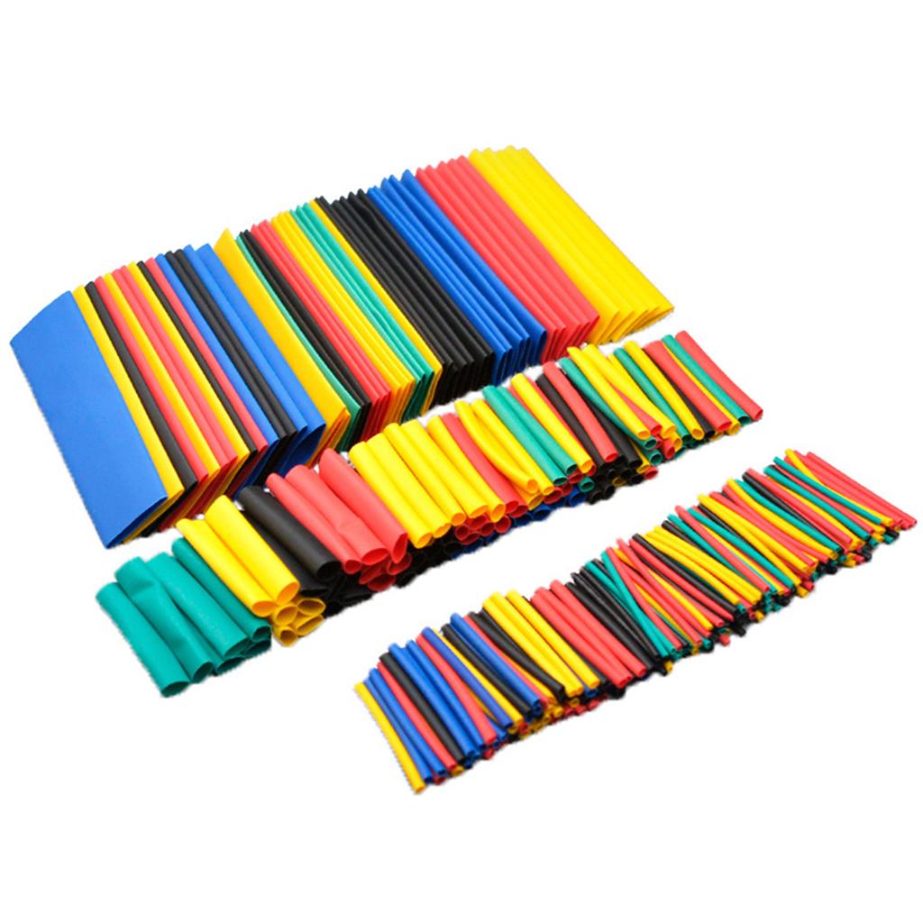 328 Pieces Electric Insulation Heat-Shrink Tube Wire Shrink Wraps Assortment Kit Eco-Friendly Material Easy to Use
