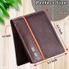 Denial Brown Leather Wallet for Men | Wallets Men with RFID Blocking | Mens Wallet Leather