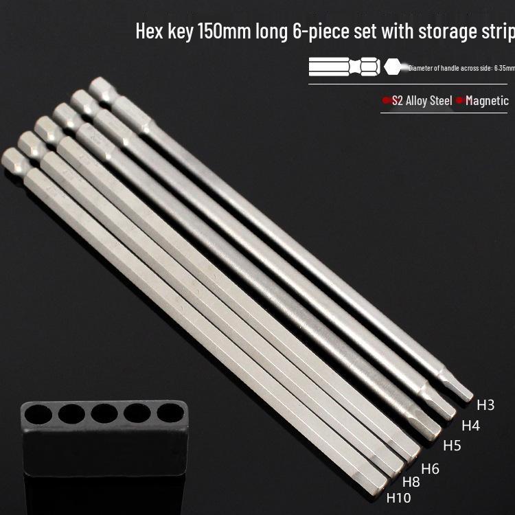 S2 Hexagon Magnetic Impact Driver Bit Set for Electric Screwdrivers