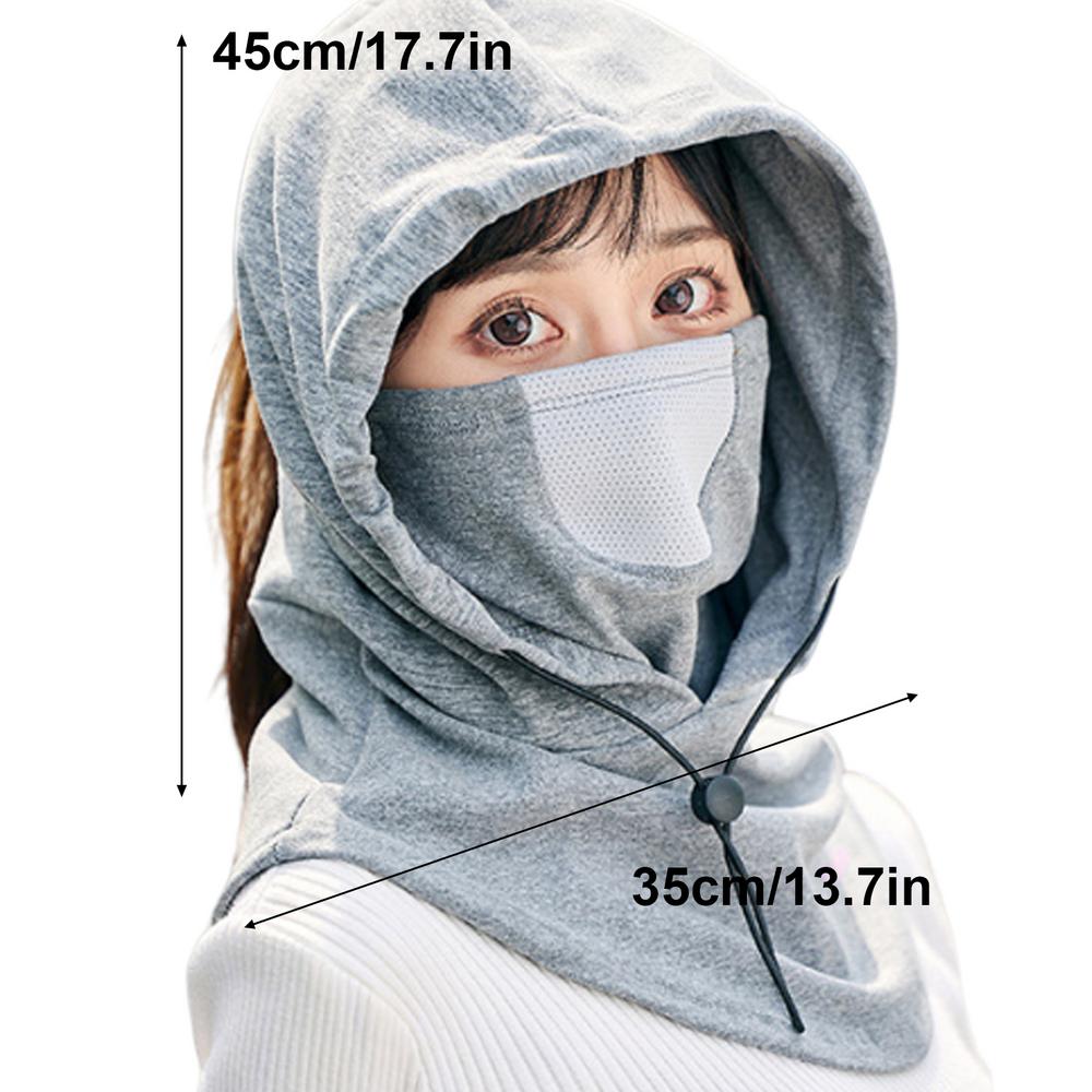 Sun Protection Face Cover Breathable UV Protection Hood Windproof Anti-UV Hood Cycling Face Covering Adjustable For Hiking