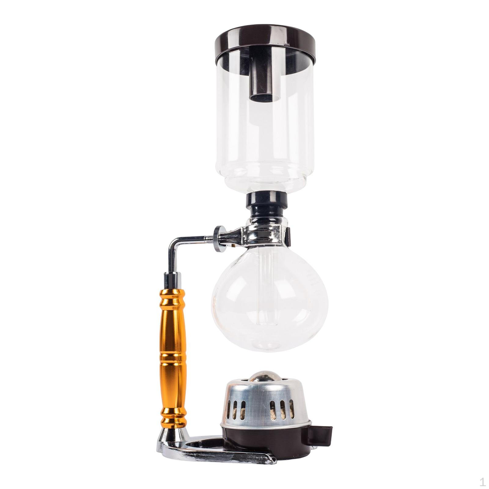 

Elegant Glass Coffee Siphon Brewer for Home and Office Use 5 Cup
