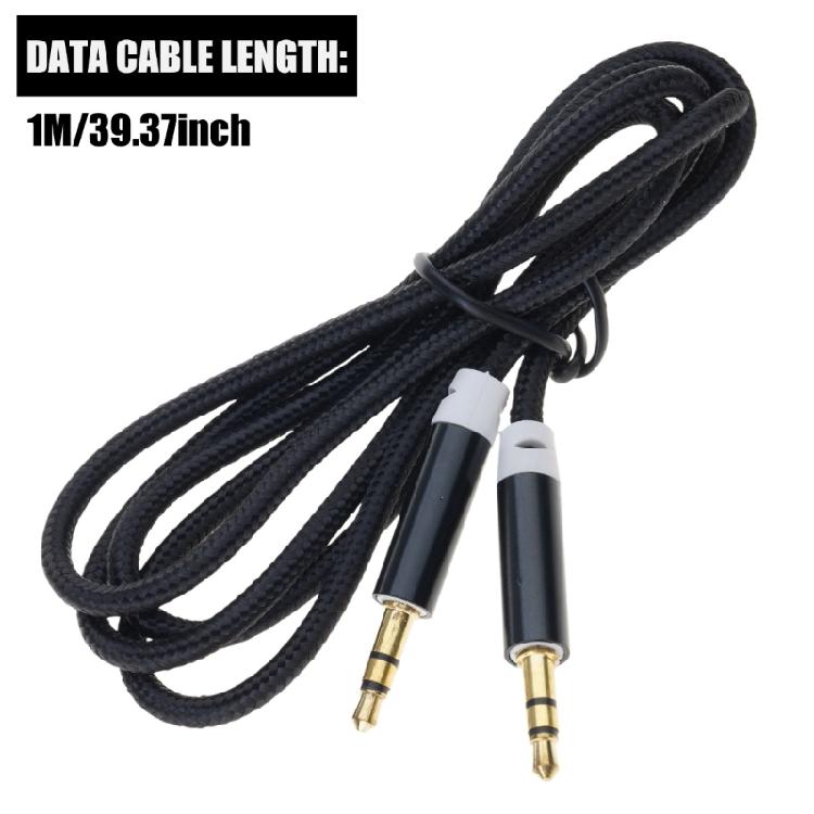 100cm 3.5mm Male To Male Extension Wire Copper Adapter Cord Car Computer Mobile Phones Wire Extender Line