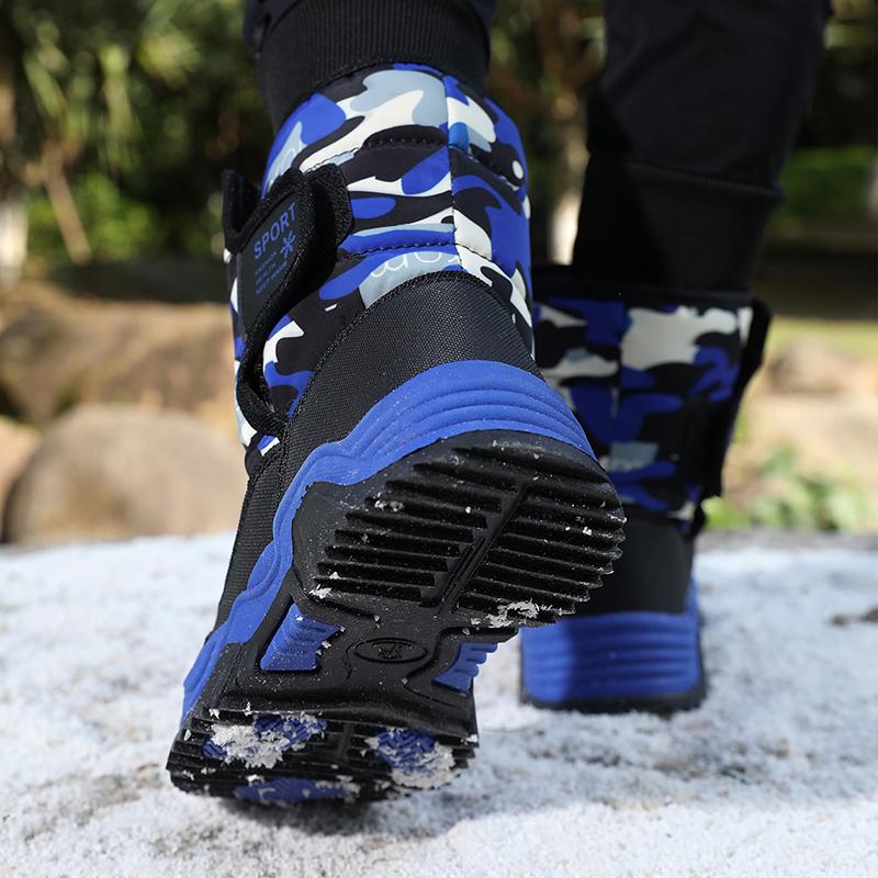Stivali da Neve Caldi in Velluto High Top per Bambini Scarpe in Cotone per Ragazzi e Ragazze Scarpe in Cotone da Studente