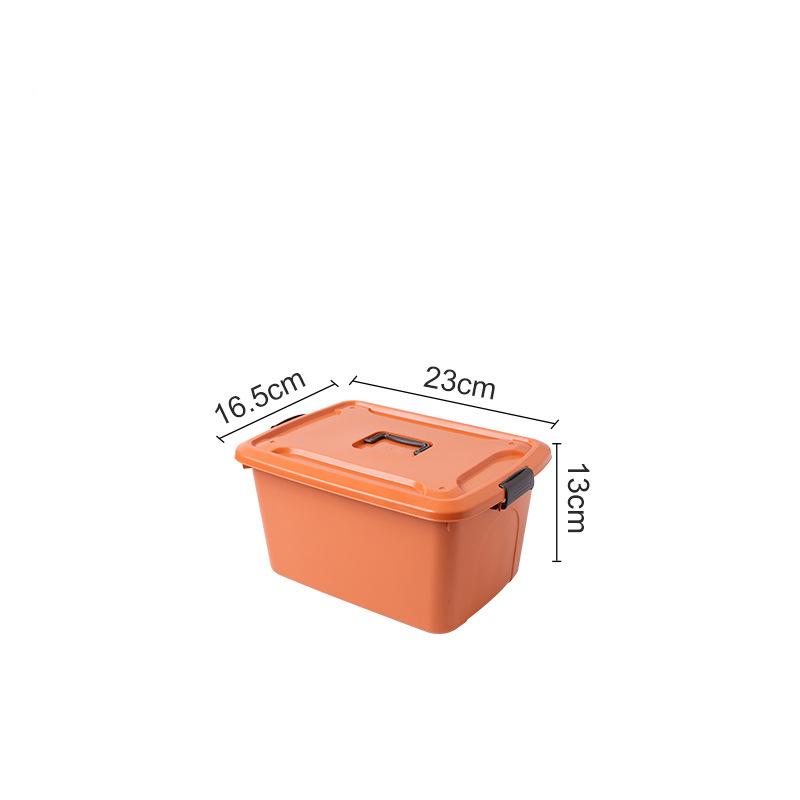Plastic Sundries Storage Box with Handle Large Capacity Desk Organizer for Cosmetics Jewelry Toys Snack Clothes Storage Basket