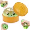 Simulated Steamed Buns Squishy Rebound Soft Squeeze Stress Ball with Bamboo Steamer Box Anti-Stress Toy Sensory Creative Gift