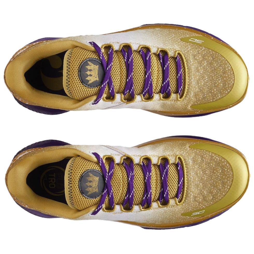 Under Armour Curry 1 Low Flotro Reign Rose PE Basketball Shoes Men sneaker Gold Purple 3028862-700-1