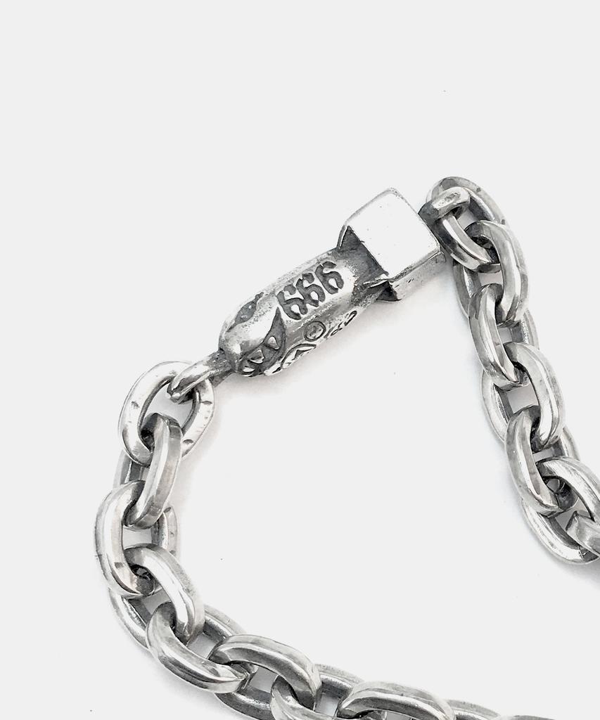 Sheen666 578 Bomber Pendant Silver Bracelet