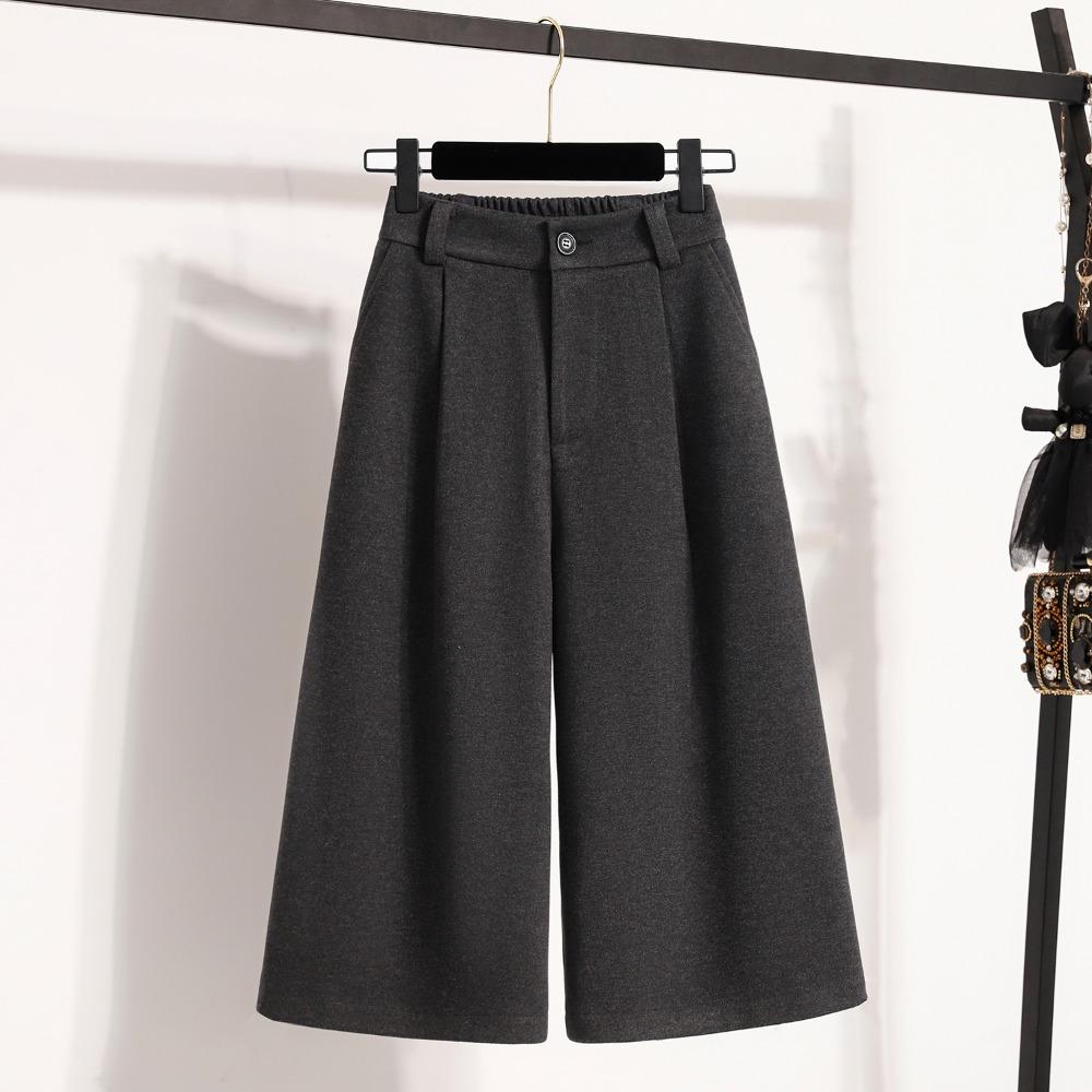 DIMANAF Plus Size New Women Long Pants Loose Casual Elastic Waist Vintage Lady Thick Winter Autumn 2025
