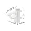 2x Curtain Rod Brackets Supports Multifunction Easy Installation Universal Curtain Hangers for Bathroom Wardrobes Bookcases