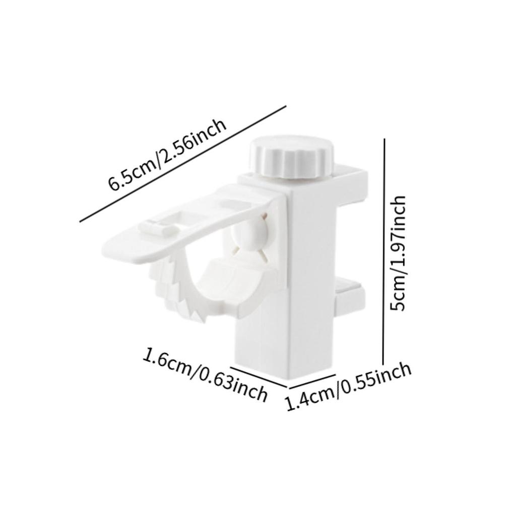 2x Curtain Rod Brackets Supports Multifunction Easy Installation Universal Curtain Hangers for Bathroom Wardrobes Bookcases