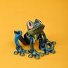 3D Printed Magnetic Frog Refrigerator Magnet - Articulated, Movable Glow In The Dark Toy Ornament