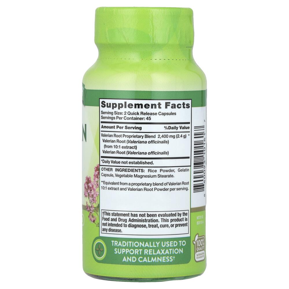 Natures Truth Valerian Root 2400mg Capsules, 90 Count