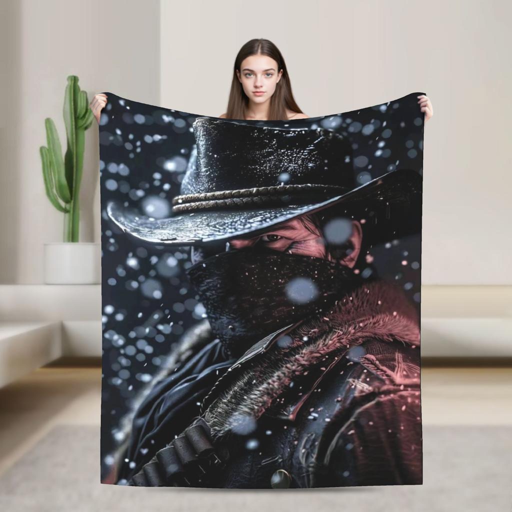 Arthur Morgan Blanket Multi-size Cozy and Lightweight Throw Blankets for Sofa Couch and Bed