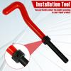 15pcs Professional Thread Repair Kit M10 X 1.0mm High Speed Steel Helicoil Thread Repair Kit Portable Drill Thread Restorer