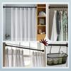 Stainless Steel Shower Curtain Rod Adjustable Spring Tension Rods No Drill for Bathroom Closet Window Room Divider Curtain Pole