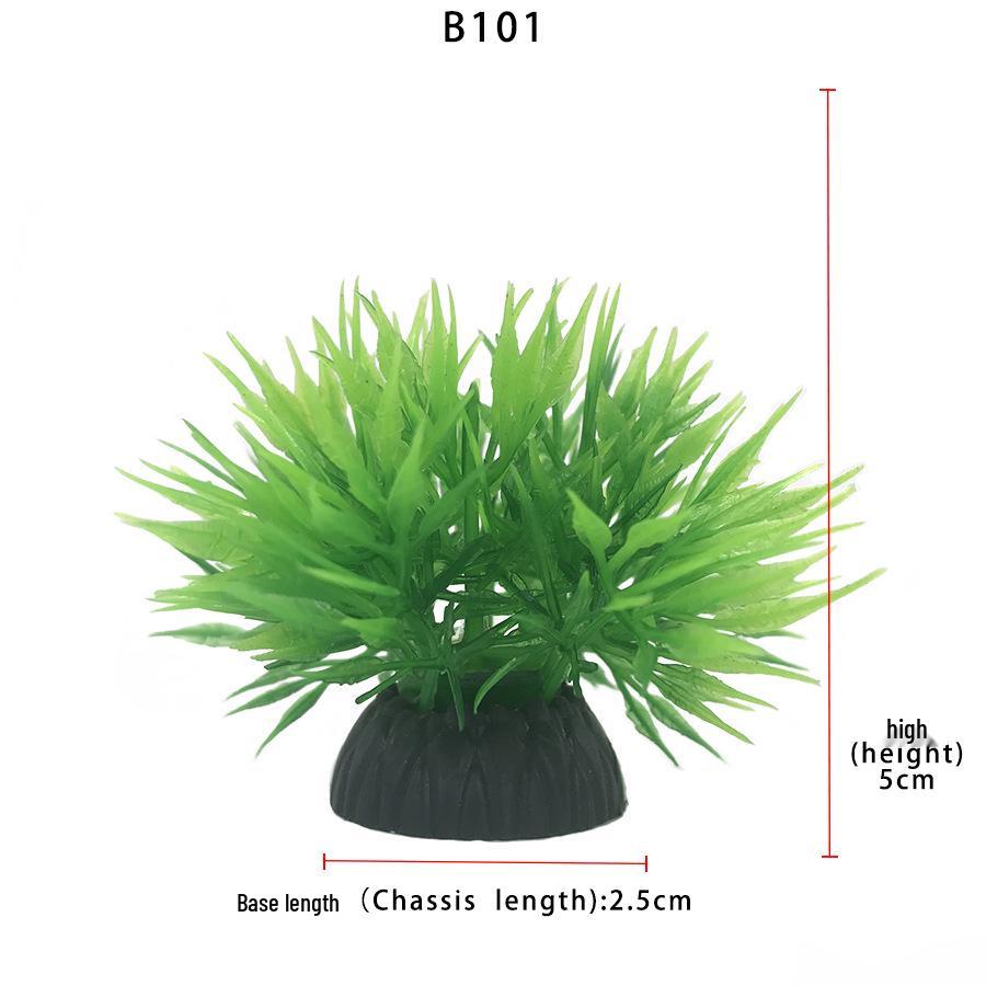 Aquatic Plant Mini Landscape: Fish Tank Simulation with Seaweed and Succulents