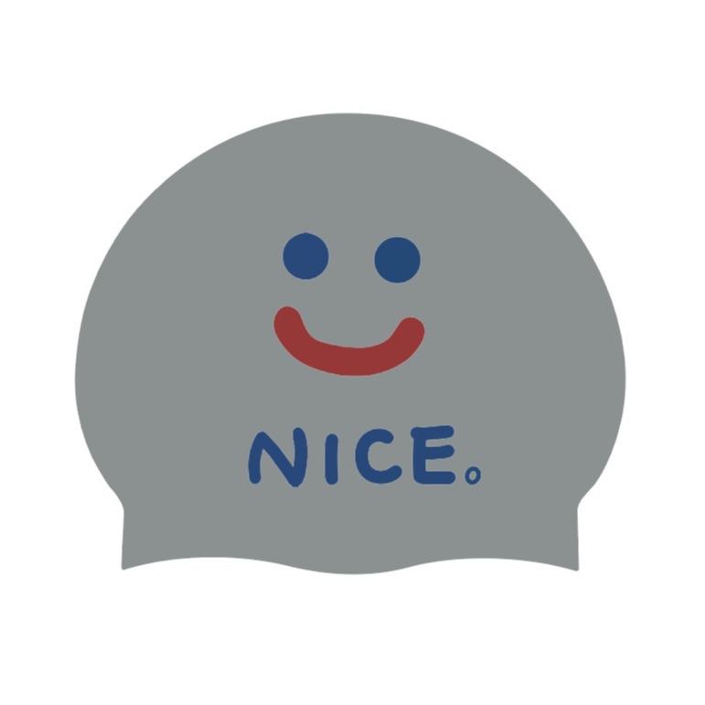 Women's Long Hair Silicone Swim Cap with Racing Pattern for Large Sizes