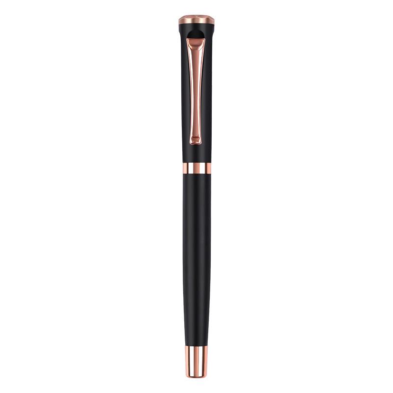 0.5mm Luxury Metal Signature Pen Set - Ballpoint & Rollerball Pens with Custom Logo for Business and Meetings