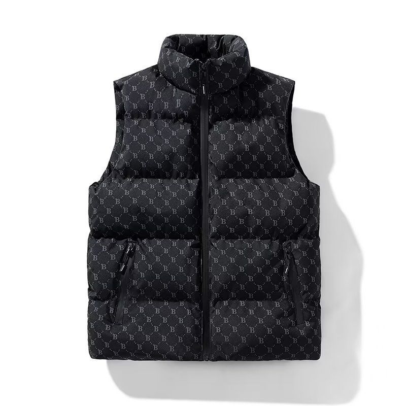 Vest Men's Autumn and Winter Vest Popular Men Wear Trendy Brand Warm Vest Jacket