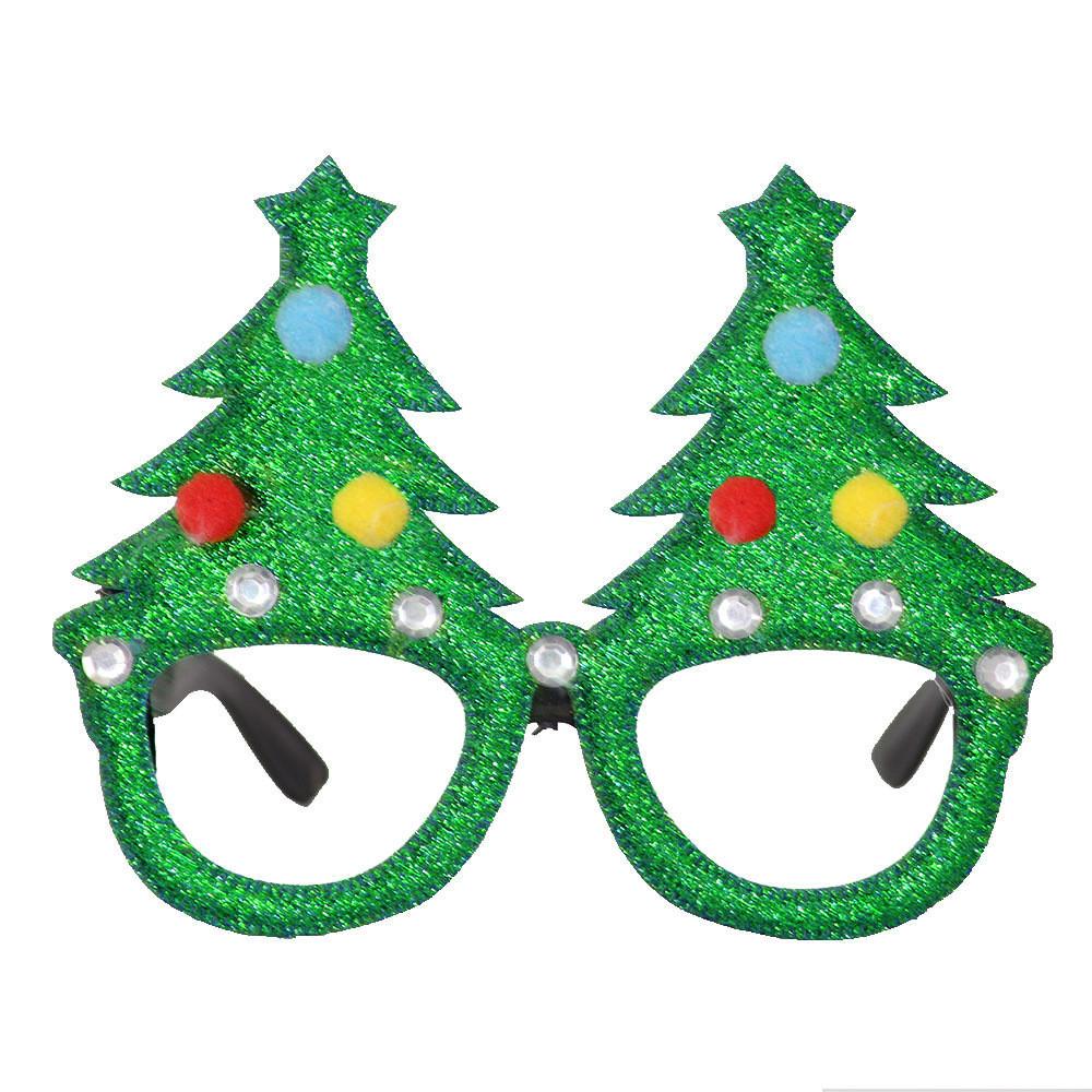 Handmade Plastic Colorful Christmas Glasses Perfect For Kids Featuring Cheerful Santa And Designs Reindeer