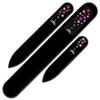 Set of 3 Black Crystal Nail Files with Crystals WB-BMS