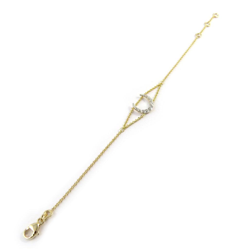 Altesse [P0560] - Gold-plated Bracelet 'Mysterious Moon' White Gold