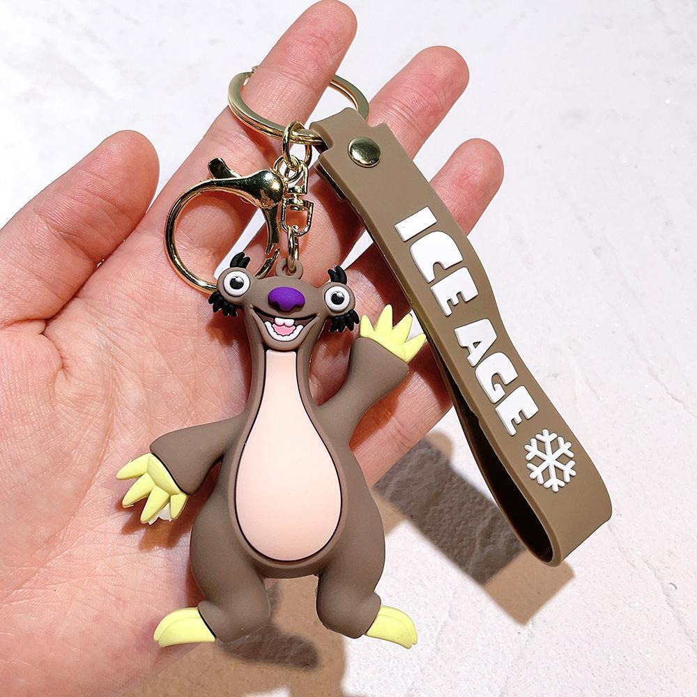 Creative Cartoon Anime Ice Age Doll Keychain Backpack Pendant Pendant Small Gift Gift