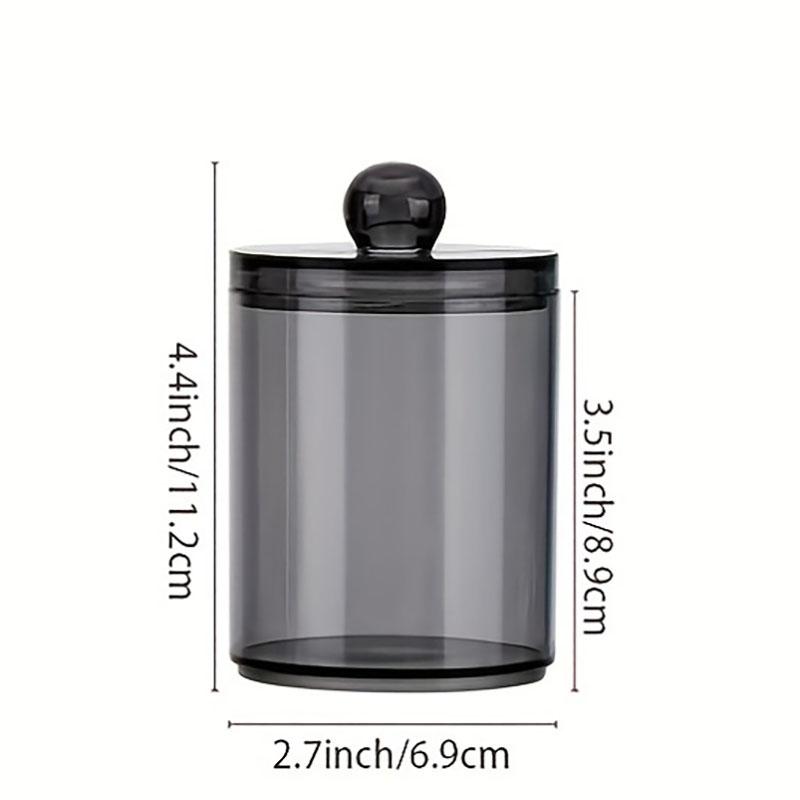 Qtip Holder-10 oz, Qtip Holder Dispenser for Bathroom Canister Storage Organization, Vanity Makeup Organizer, for Cotton Ball