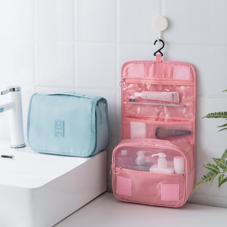 Eight-Piece Travel Organizer Set: Storage Bags & Makeup Bag for Clothes and Accessories.