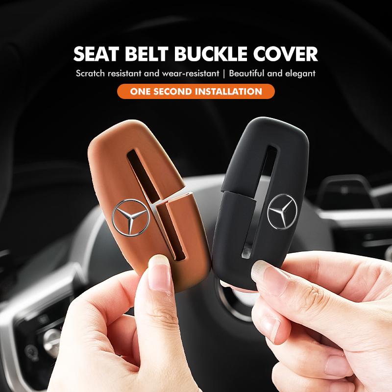 2pcs Car Safety Belt Protection Clip Seat Belt Lock Accessories For Mercedes Benz C180 C300 W124 W176 C200 C260 GLC CLE CLA AMG