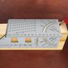 Metal Welltop 3D Mitre AngleMeasuring Tool 45/90° AngleT Ruler Gauge for Three Dimensional Item Measuring Timber Pipes