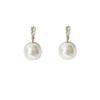 S925 Silver Cubic Zirconia Pearl Stud Earrings - Elegant, Fashionable, and Versatile Everyday Jewelry