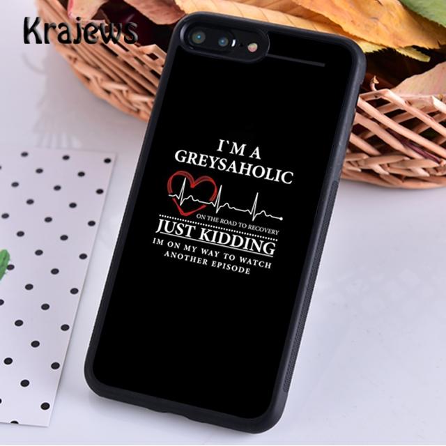 Krajews Grey's Anatomy Quotes TV Series For iPhone 17 Air 16 Phone Case Cover 15 14 Plus 12 13 Pro Max Fundas