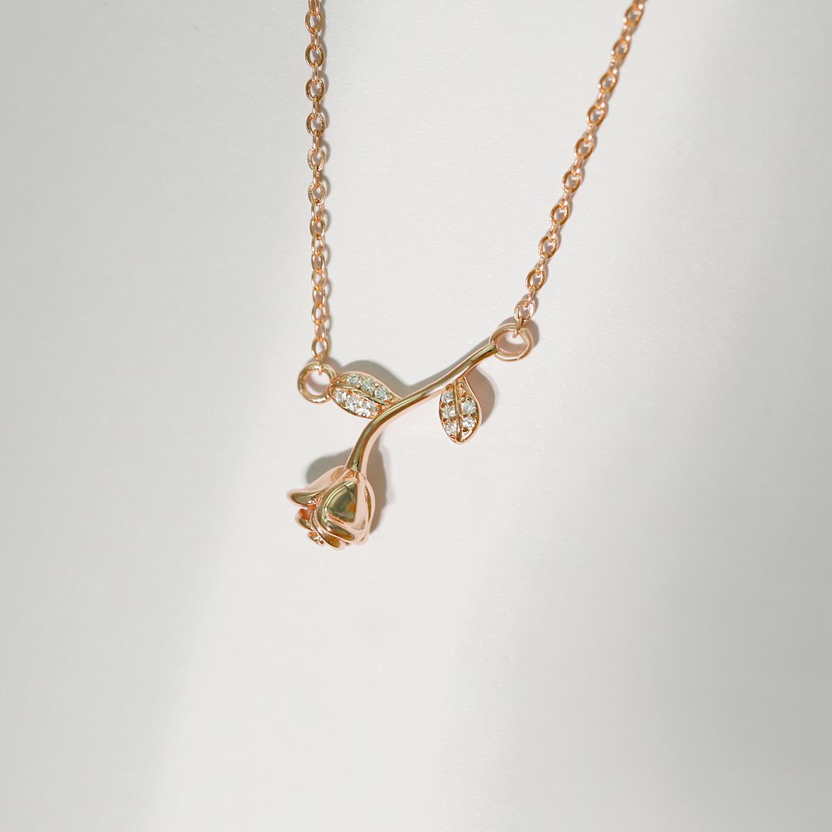

French Retro Rose Clavicle Necklace - s925 Sterling Silver 925 Sterling Silver