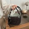 New Simple Retro Suede Shoulder Bags Solid Color Lightweight Women Crossbody Bag Portable Adjustable Female Saddle Bag