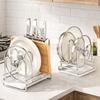 Rustproof Cutting Board Holder Multi-layer Pot Cover Shelf Chopping Board Organizer  Restaurant