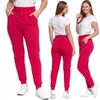 Women's Cotton Sweatpants Comfortable Elastic MORAJ M PINK