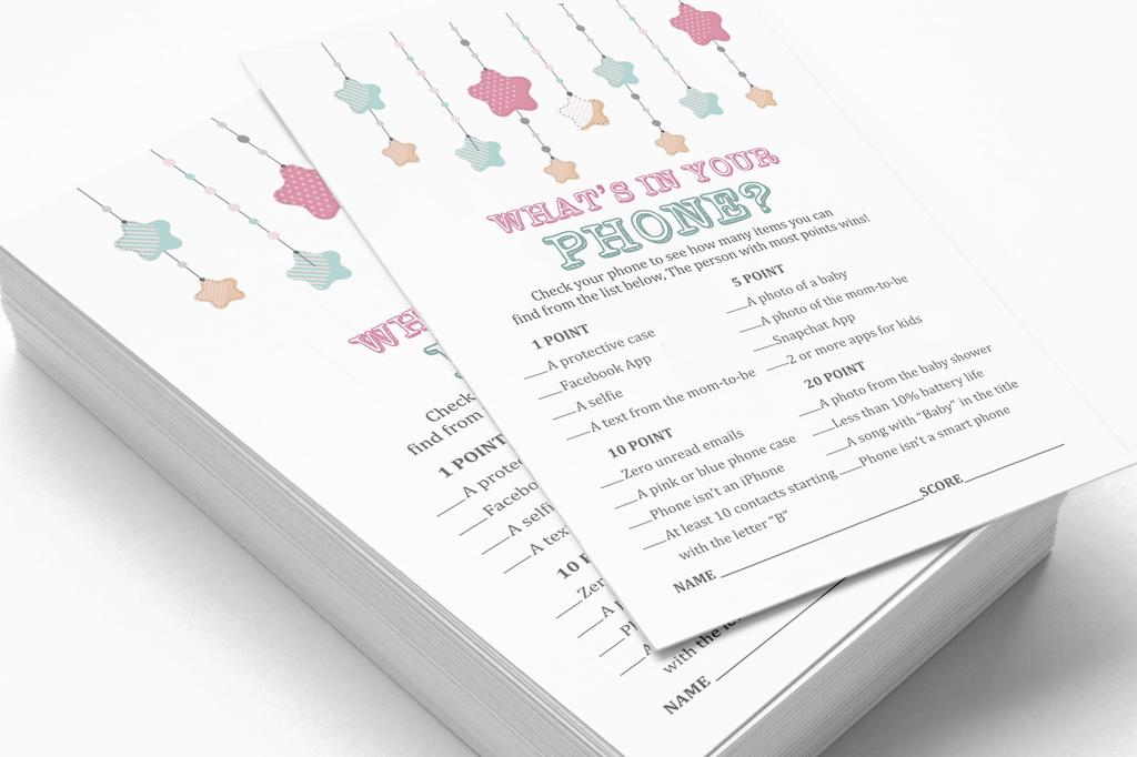 Inkdotpot 50 BabyA  AlphabetA  ABCA  GameA  Star Baby Shower Game Gender Neutral Party