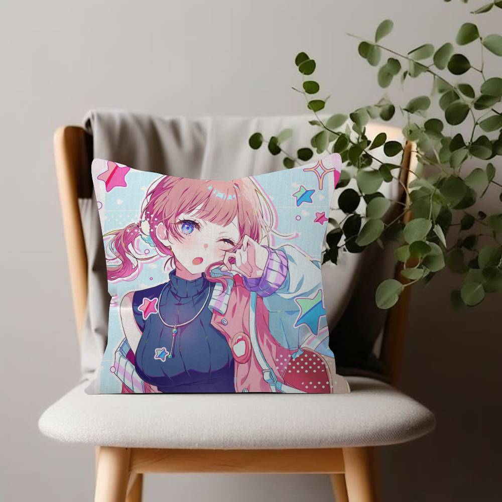 Mochizuki Honami Comfortable Soft Pillow Case for Sofa Living Room Home Office Decor Protective Covers
