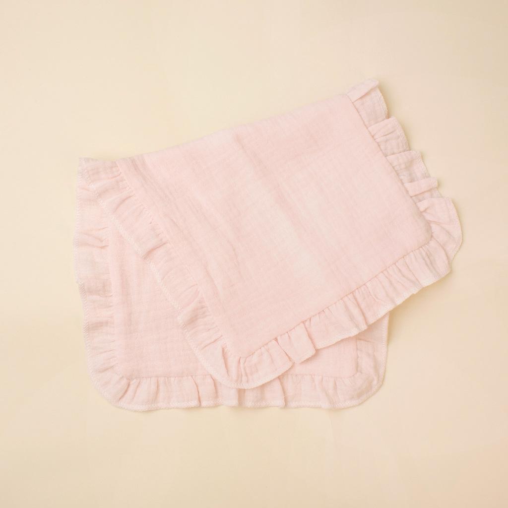 100% Cotton Baby Gauze Comfort Cloth: Newborn Multi-functional Handkerchief, Burp Cloth, Ruffle Towel, Soft & Skin-friendly.