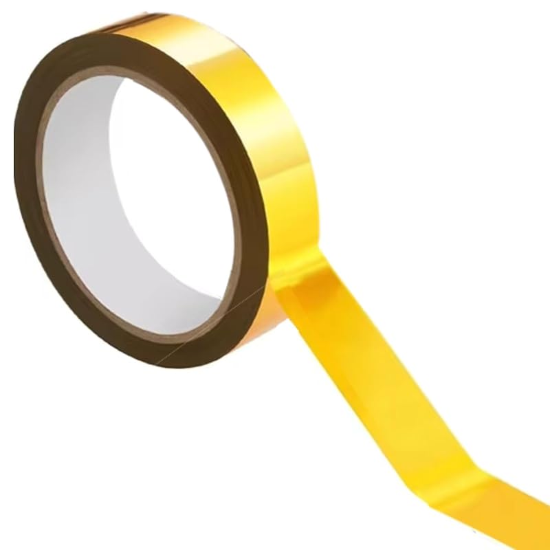 

morytrade plated tape wrapping tape decoration Adhesive (Glossy gold (shiny), 2cmx50m)