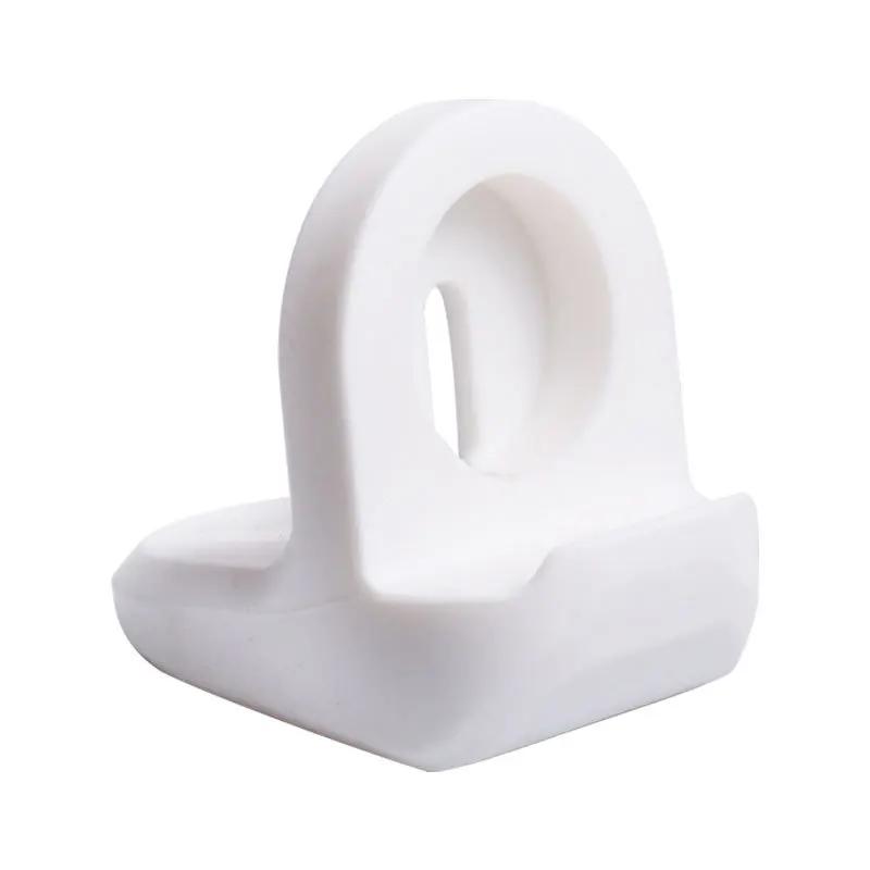 

Силиконовая подставка для беспроводной зарядки часов, защитная крышка для Apple Watch iWatch, настольная зарядная база-держатель для дома и офиса белый