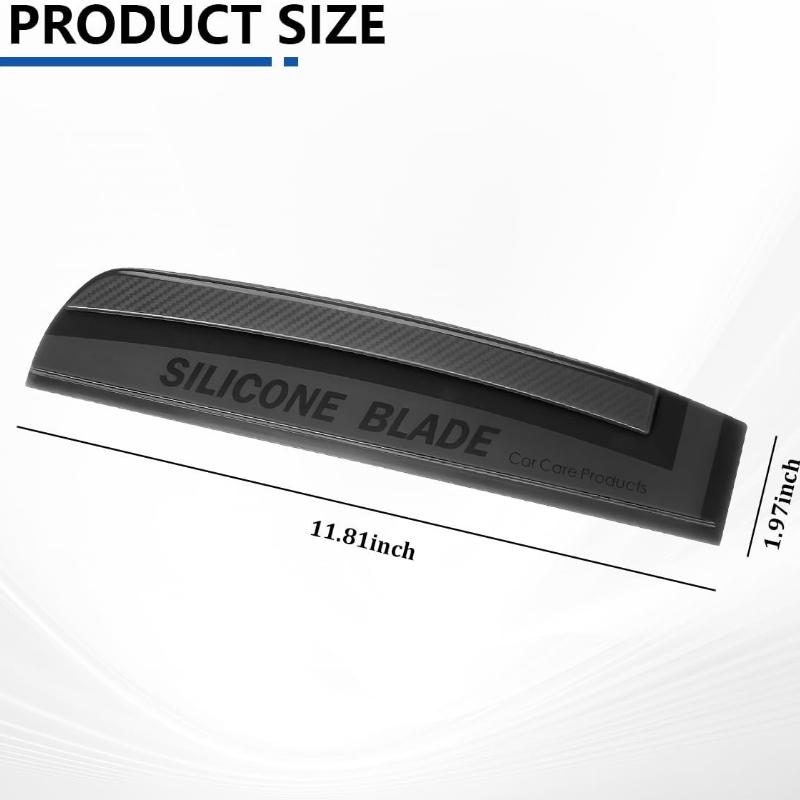 Car Window Squeegee, Silicone Blade Scratch Proof Vehicle Windshield Drying Water Scraper Tool, Automotive Glass Water Wiper