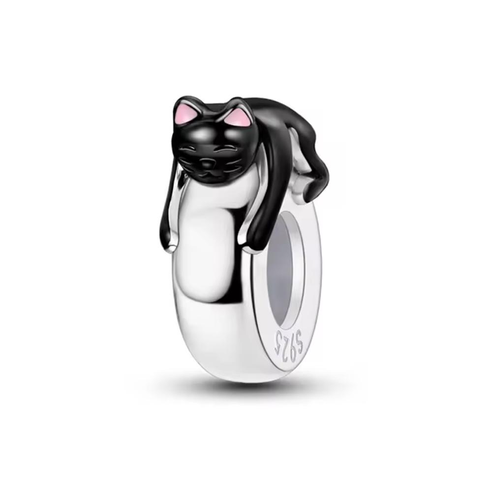 New Copper Dinosaur Frog Penguin Dog Dumbbell Charm Talisman Beads Fit For Original Diy Bracelet Fashion Women'S Jewelry