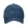 Rainbow Pulse Hearbeat LGBT Baseball Cap Kids Hat Horse Hat Cute Hat Unisex Luxury Caps For Women Unisexs