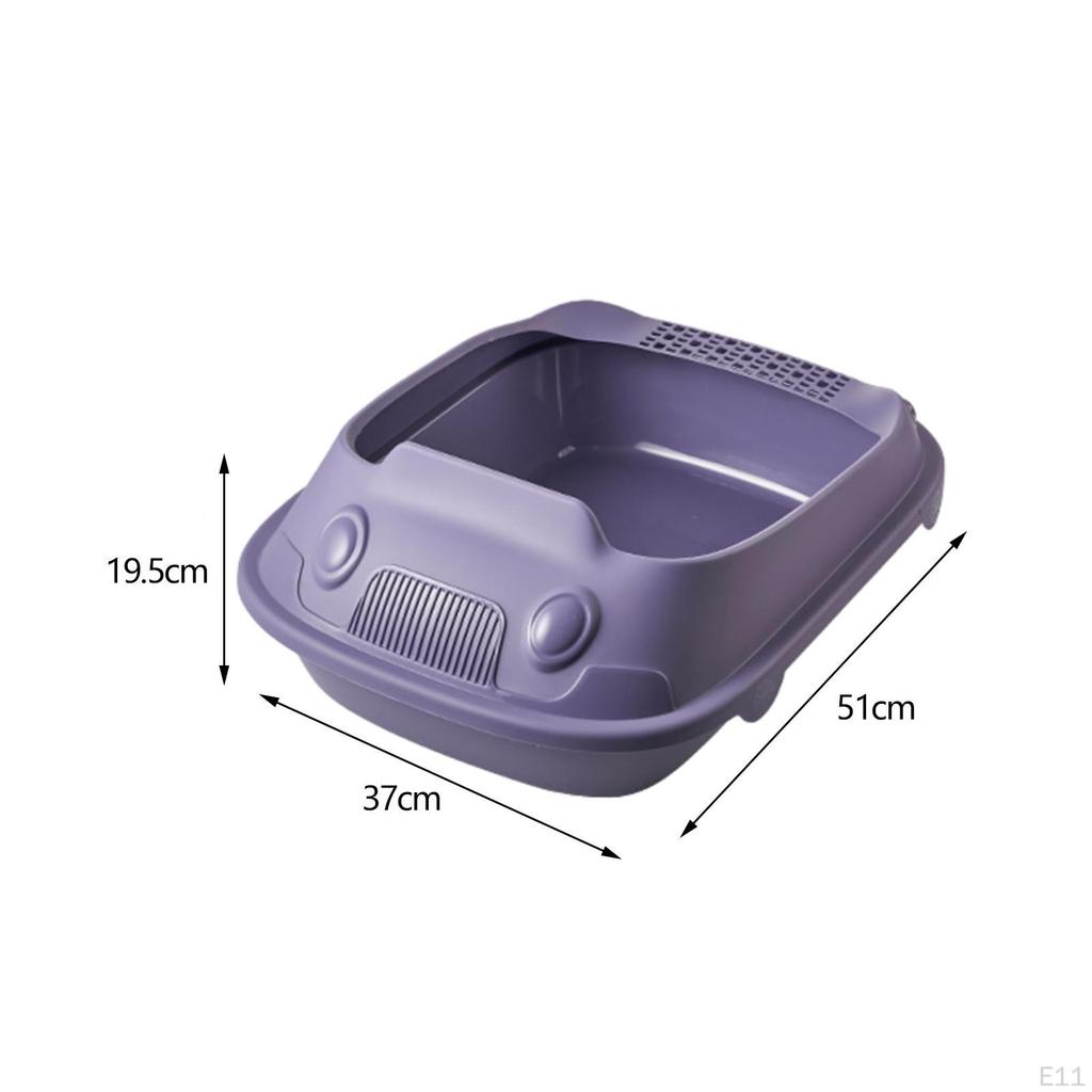 Litter Box with Ergonomic Design for Indoor Pets