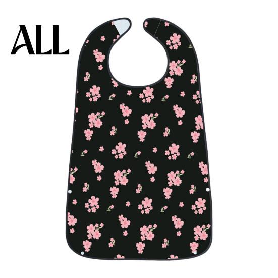 Durable Floral Bib Adult Bib, Waterproof Easy Clean Feeding with Oil-proof Printed, Elderly Clothing Protector, for Seniors Dining Aid Stylish Senior