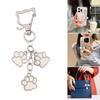 Fun and Unique Cats Paws Bag Decoration for Cats Enthusiasts Practical Alloy Bag Pendant Keychain Great for Keys