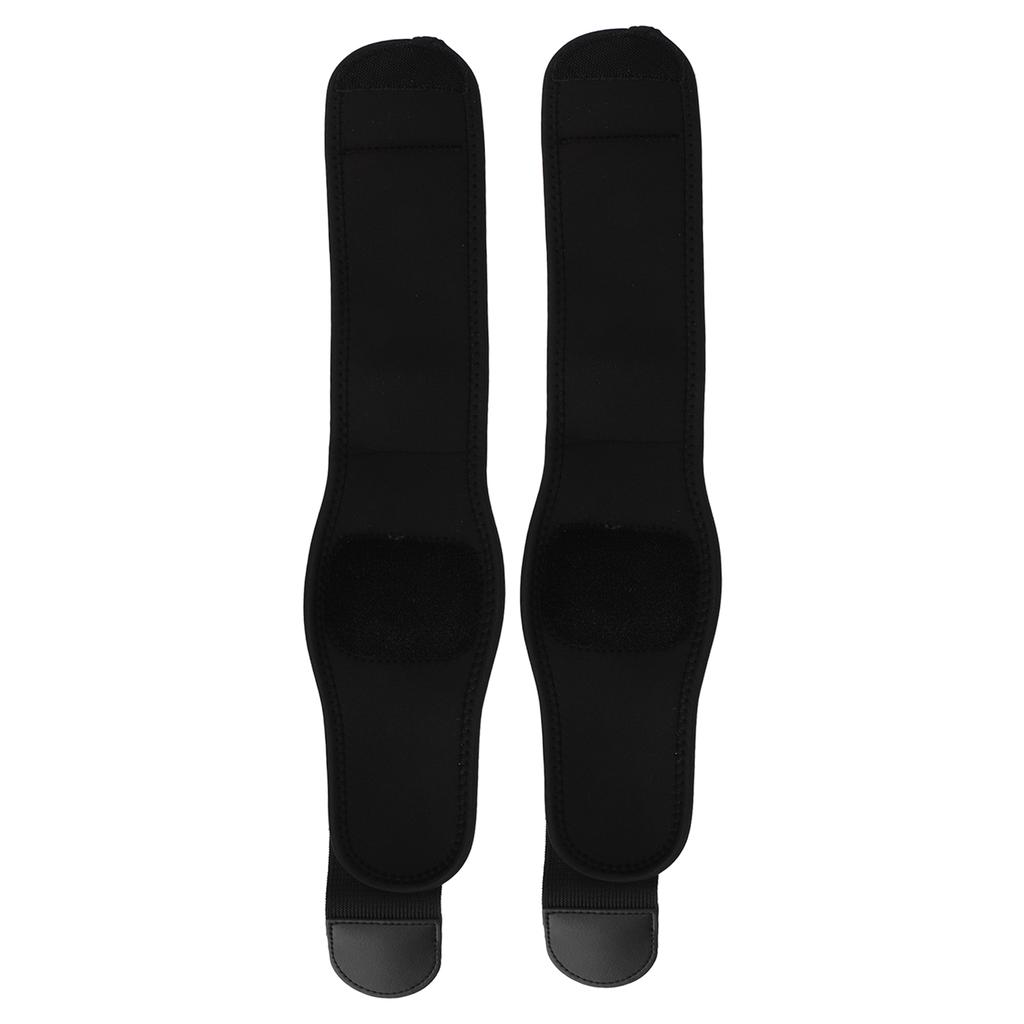 2PCS Tennis Elbow Brace Black EVA Cushioning Gasket Extended Binding Elbow Brace Support Strap for